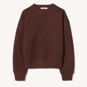 Nili Lotan Gortana Mocha Crewneck Sweatshirt M